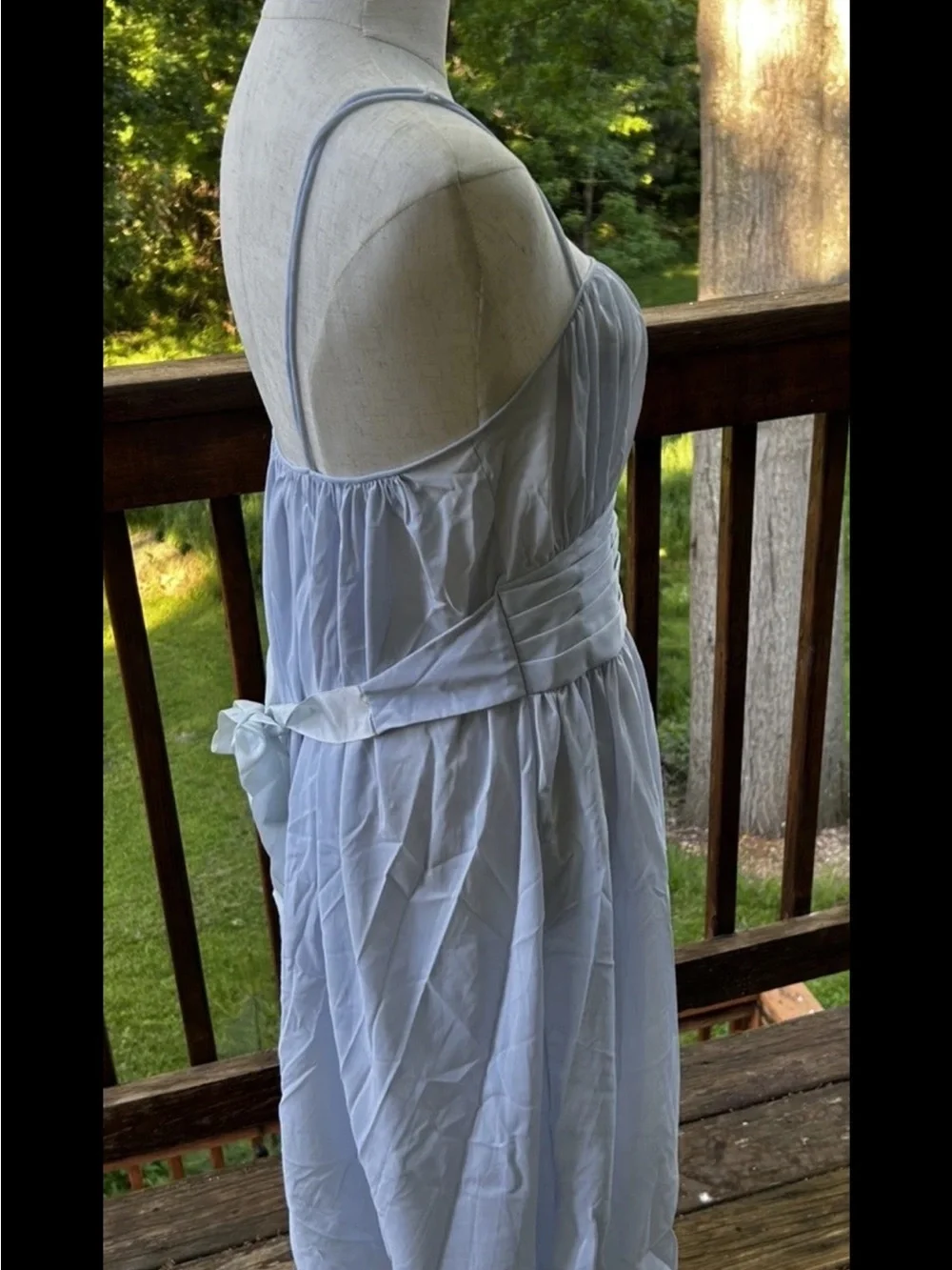 Vintage 1960's Tempo Light Blue Nylon Lingerie Nightgown